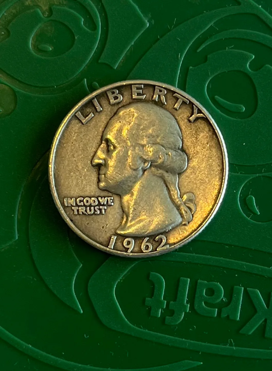 Silver error 1962 Washington Quarter thumbnail