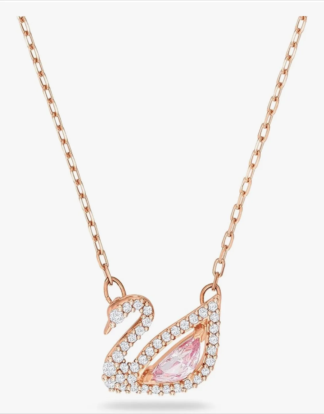 Swarovski Swan Necklace Rose Gold image indicator(2)