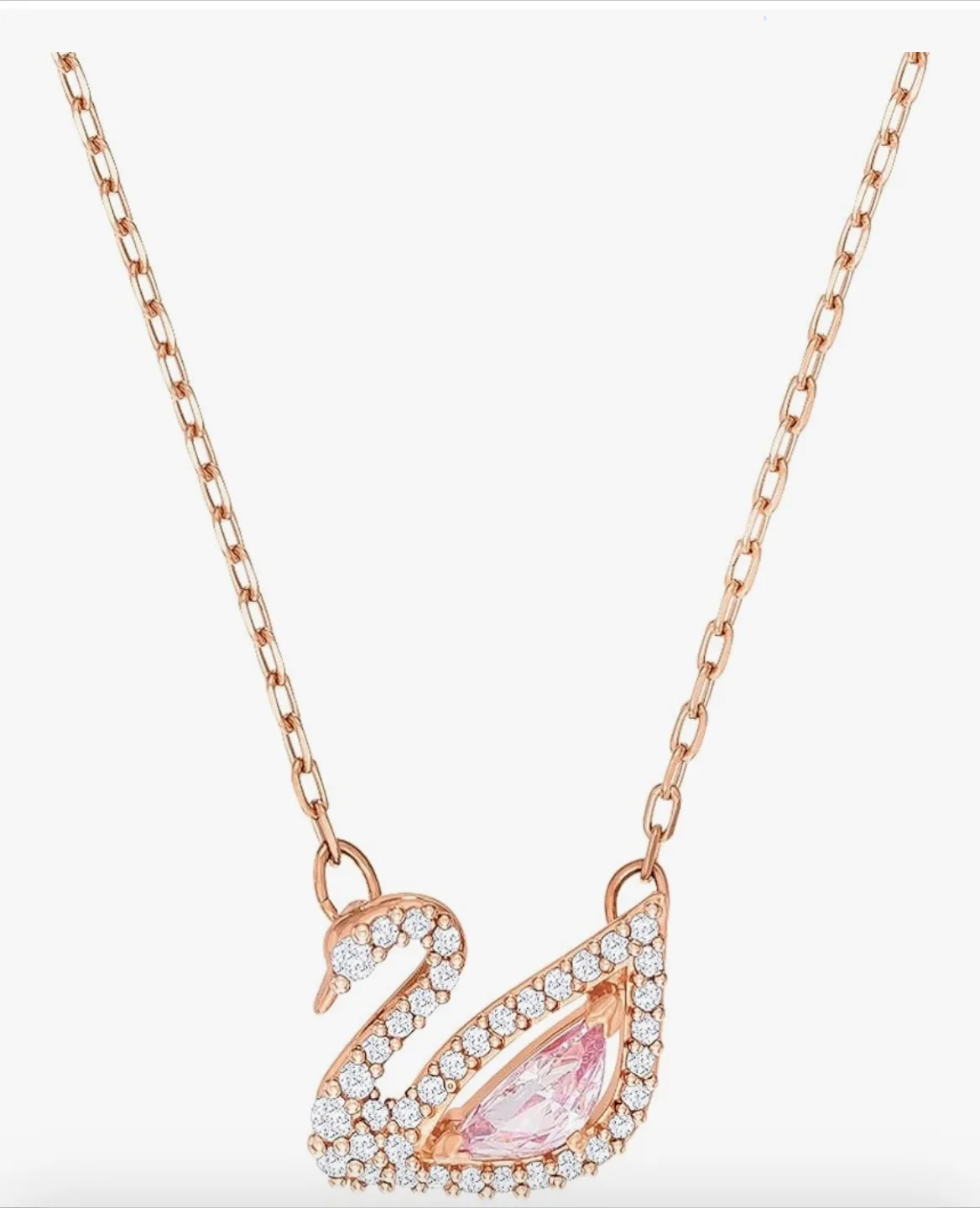 Swarovski Swan Necklace Rose Gold image indicator(4)