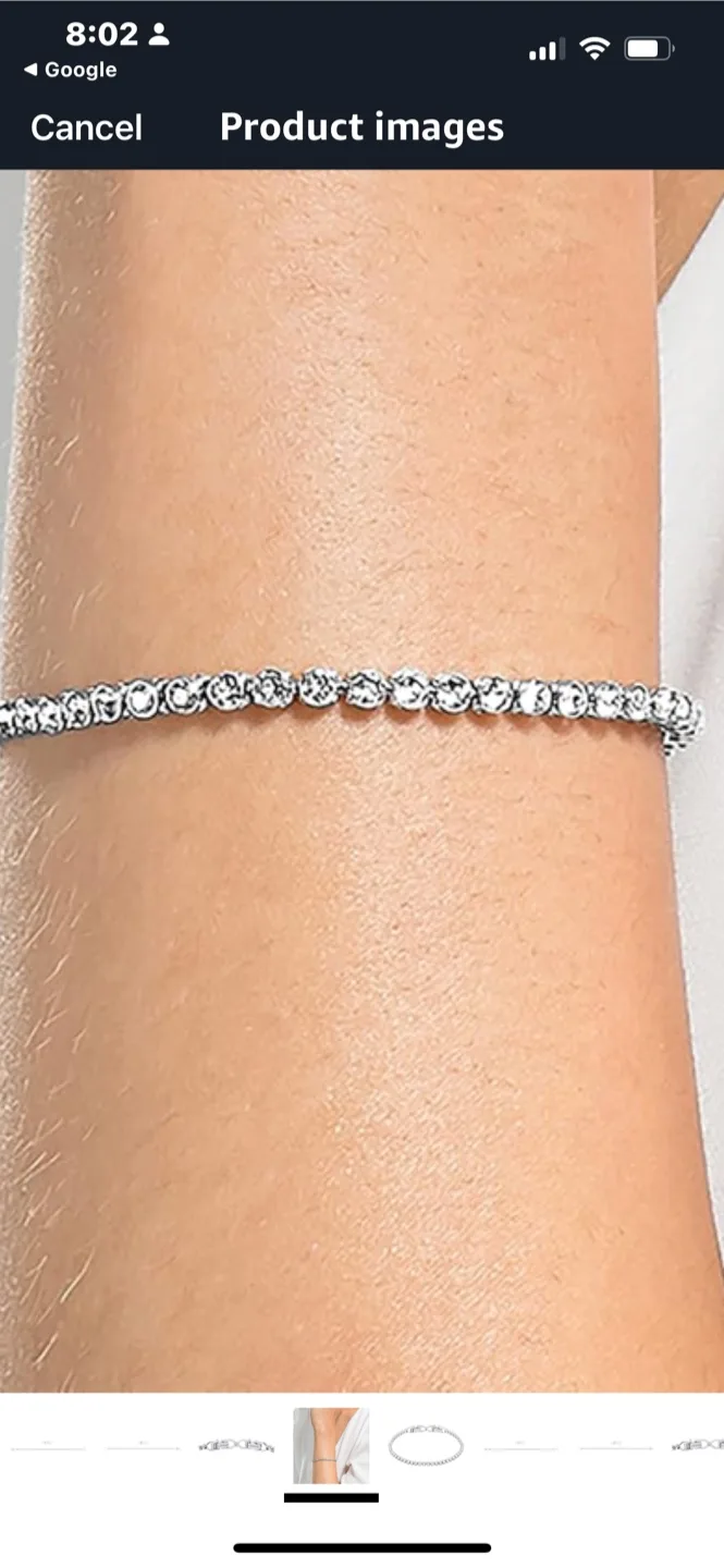 Swarovski Tennis Bracelet - Rhodium Plated image indicator(3)