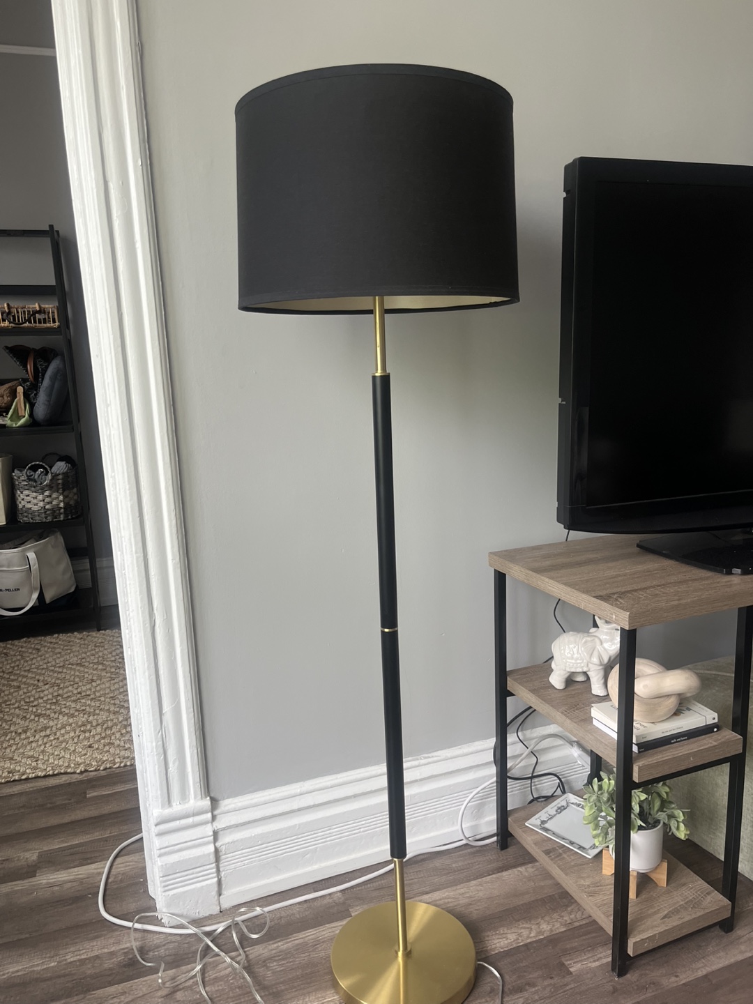 Black and Gold Floor Lamp
