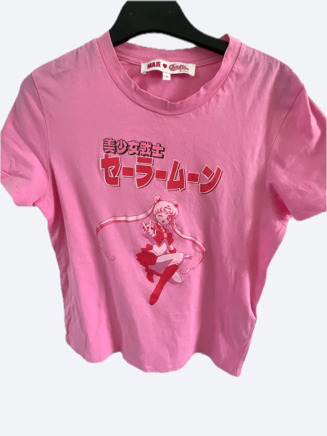 Maje Paris Sailor Moon Pink T-Shirt thumbnail