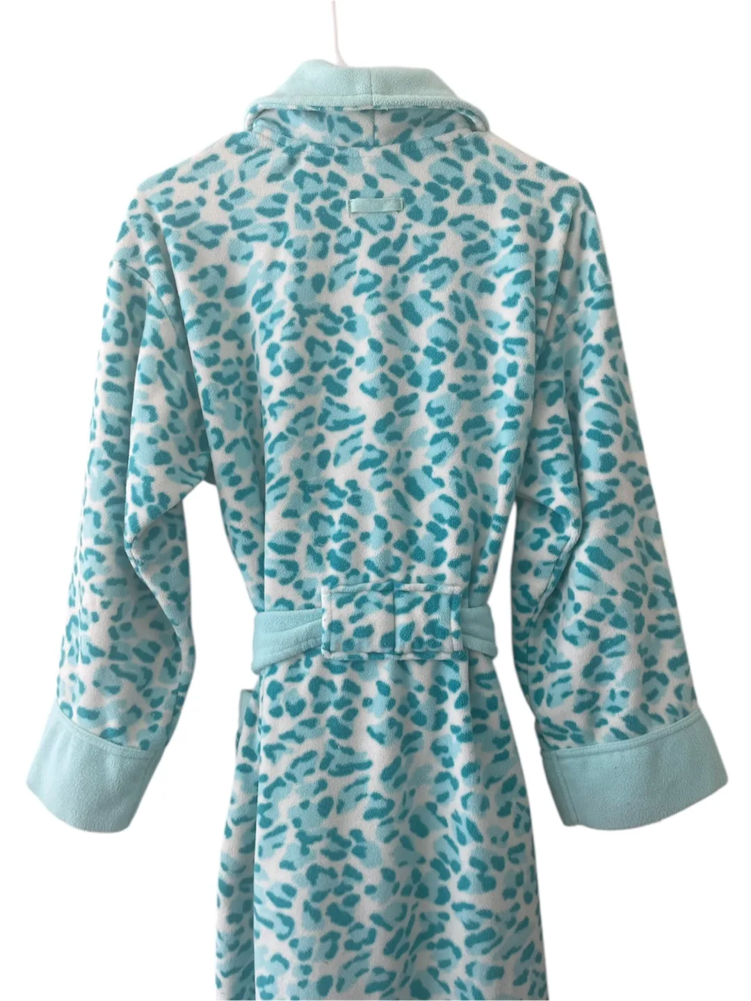 Leopard Print Fleece Robe - Size M image indicator(5)
