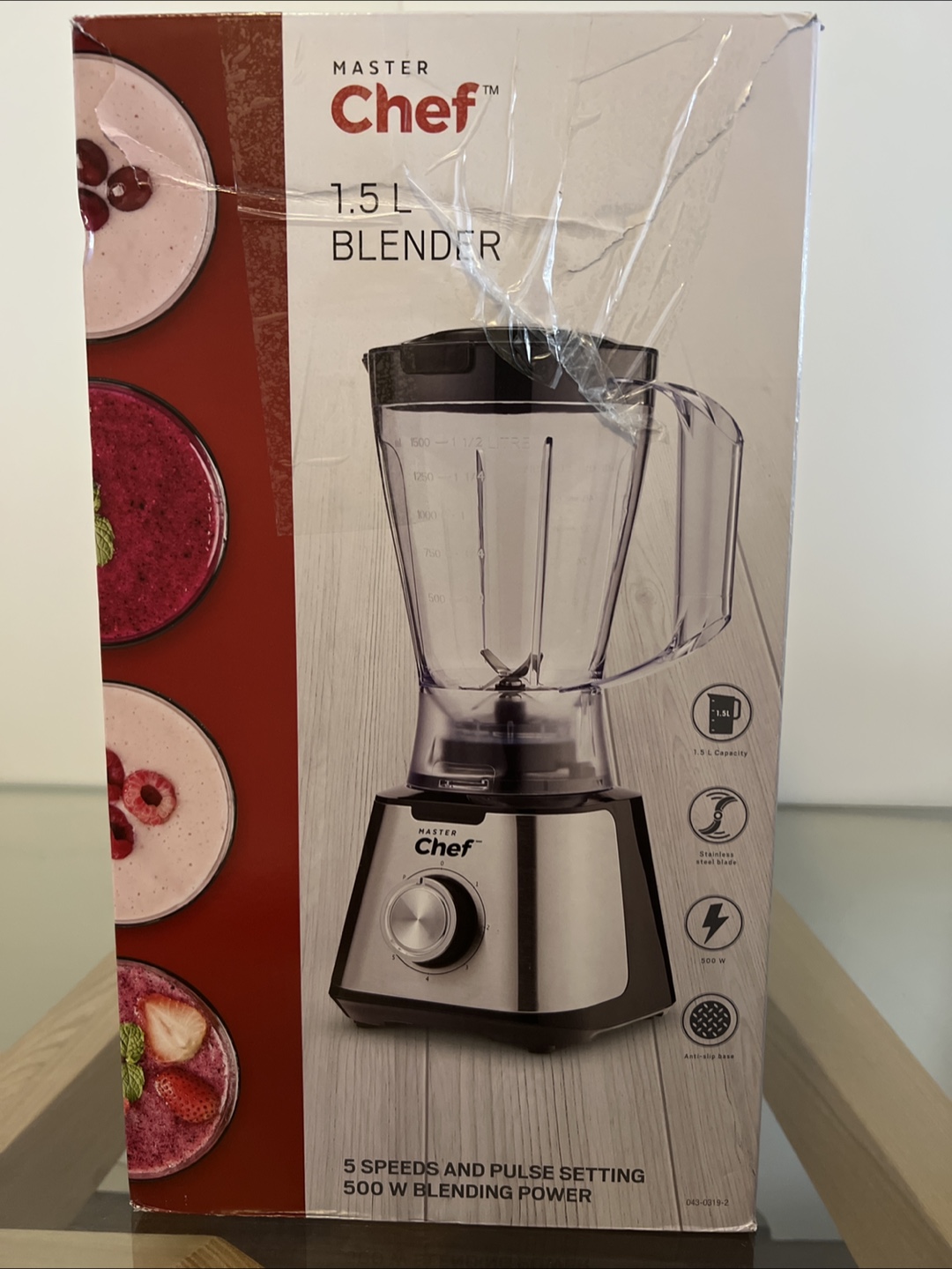 Master Chef 1.5L Blender - New in Box