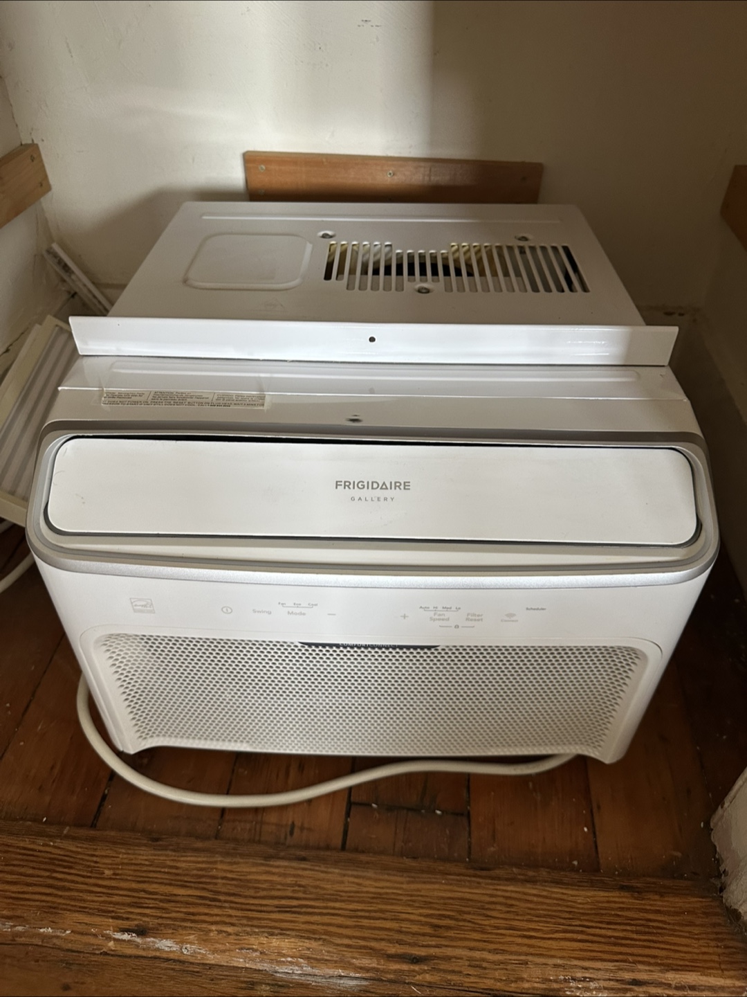AC, countertop dishwasher, and portable washing machine
