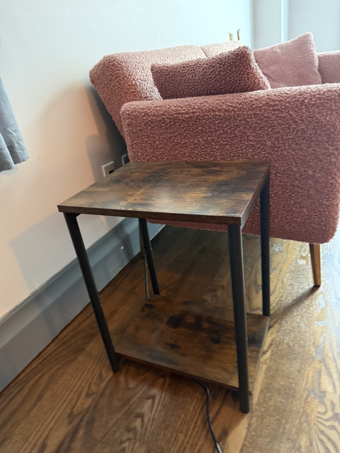 Rustic Industrial End Table