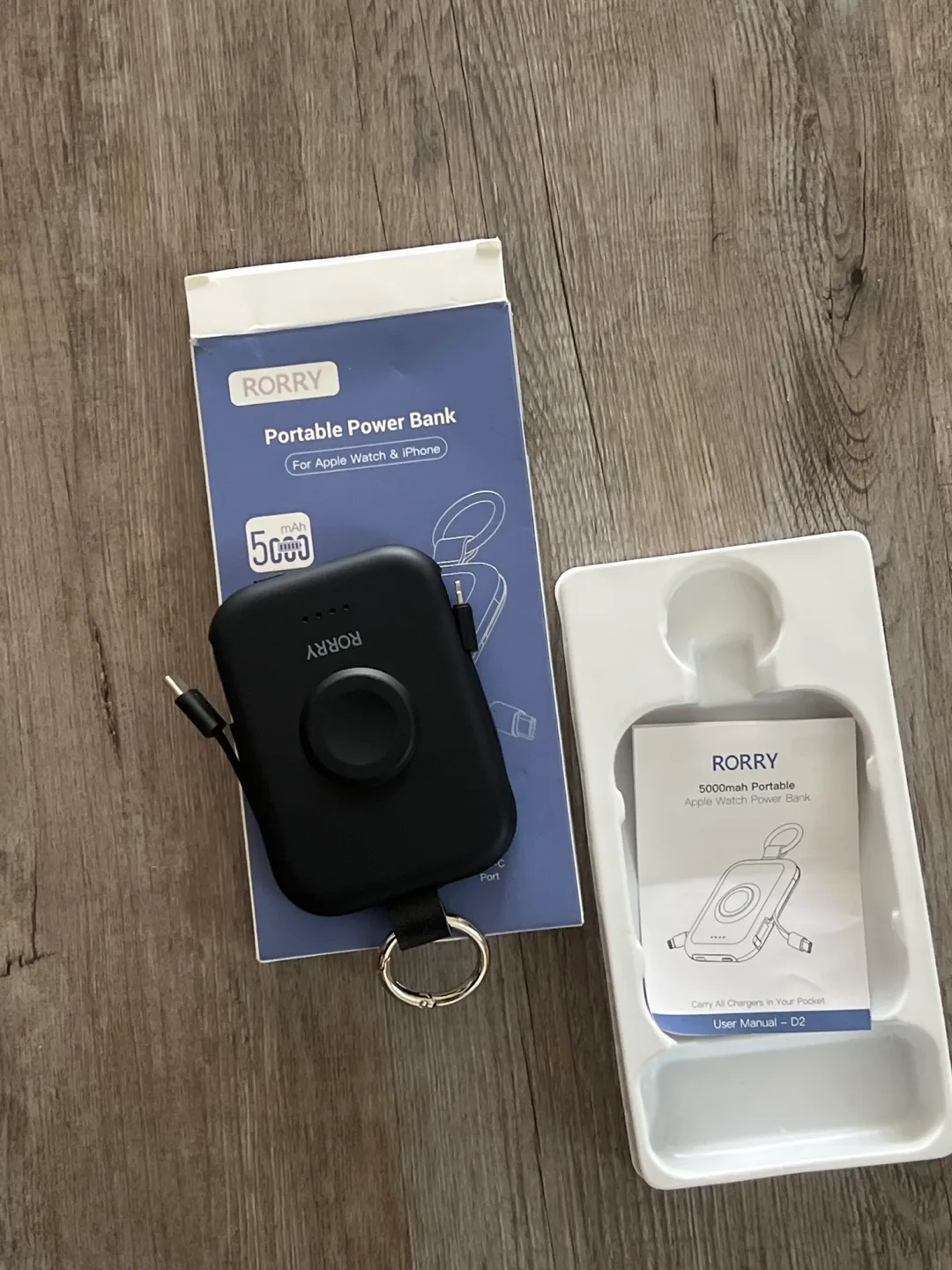 Rorry 5000mah Portable Power Bank for Apple Watch & iPhone thumbnail