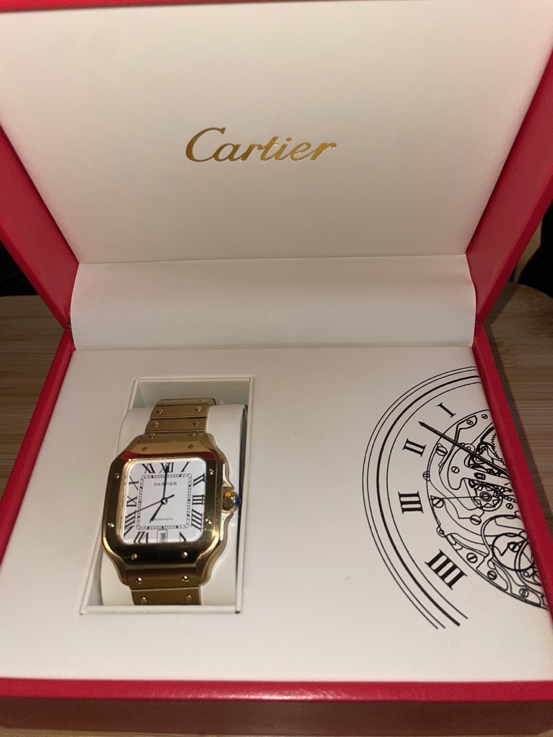 REPLICA Cartier Santos 100 Gold Watch - photo 3