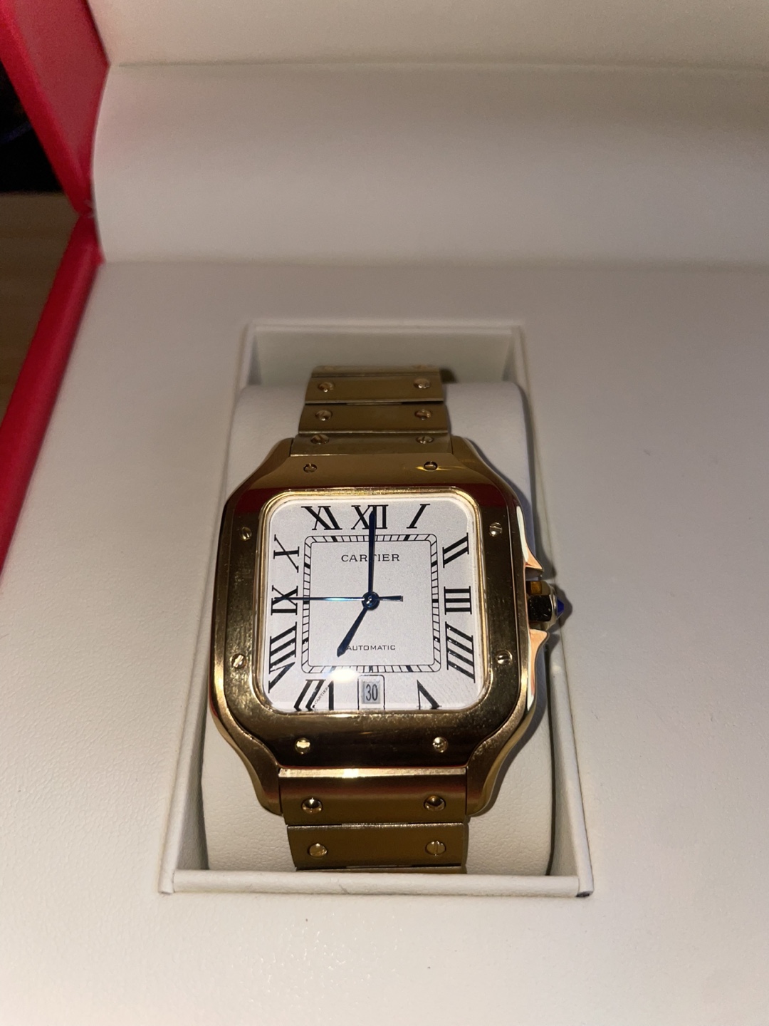 REPLICA Cartier Santos 100 Gold Watch