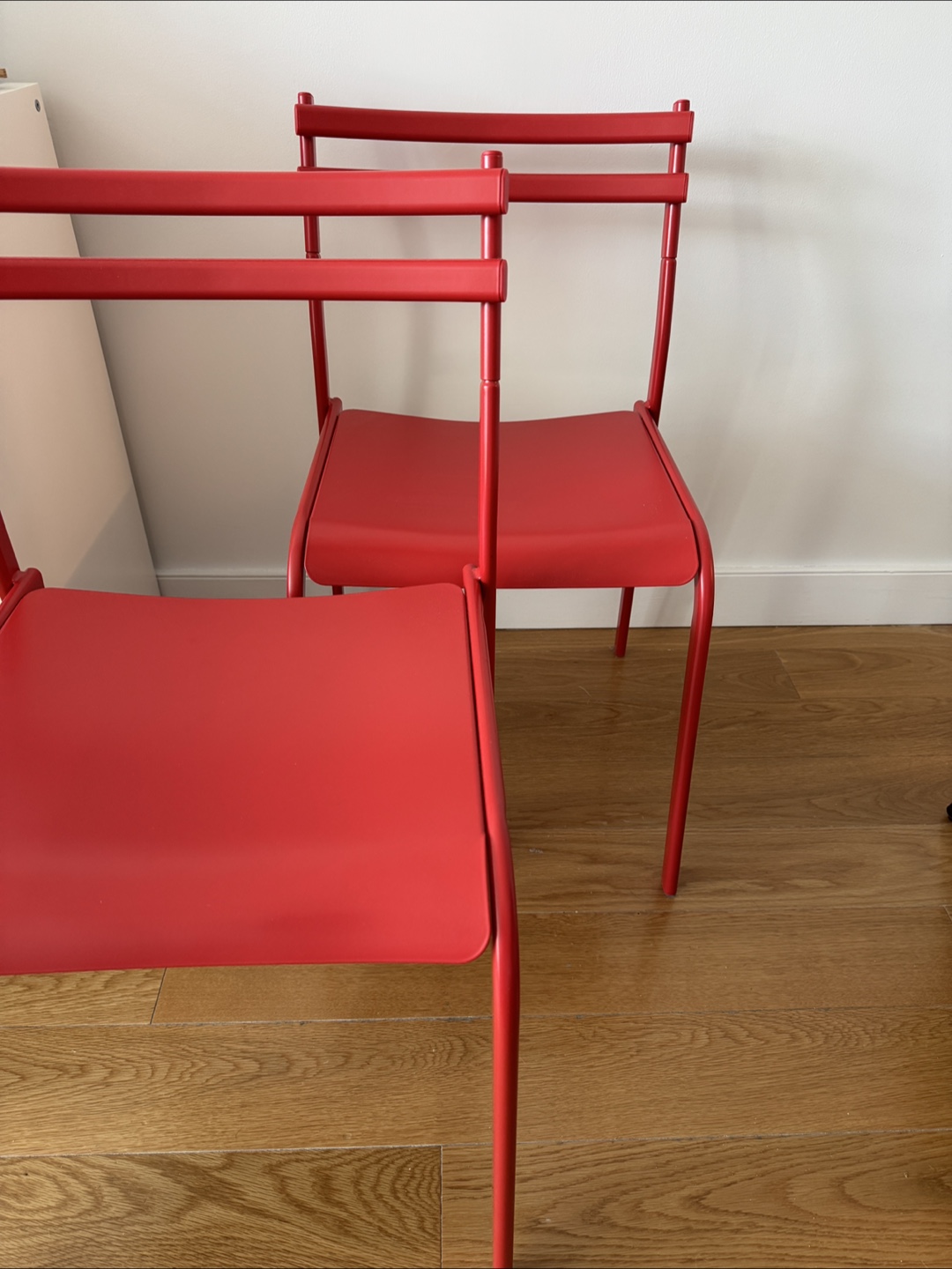 (2) Pair of Red IKEA Chairs