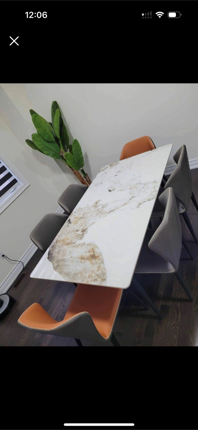 Modern Dining Table Set - 6 Chairs