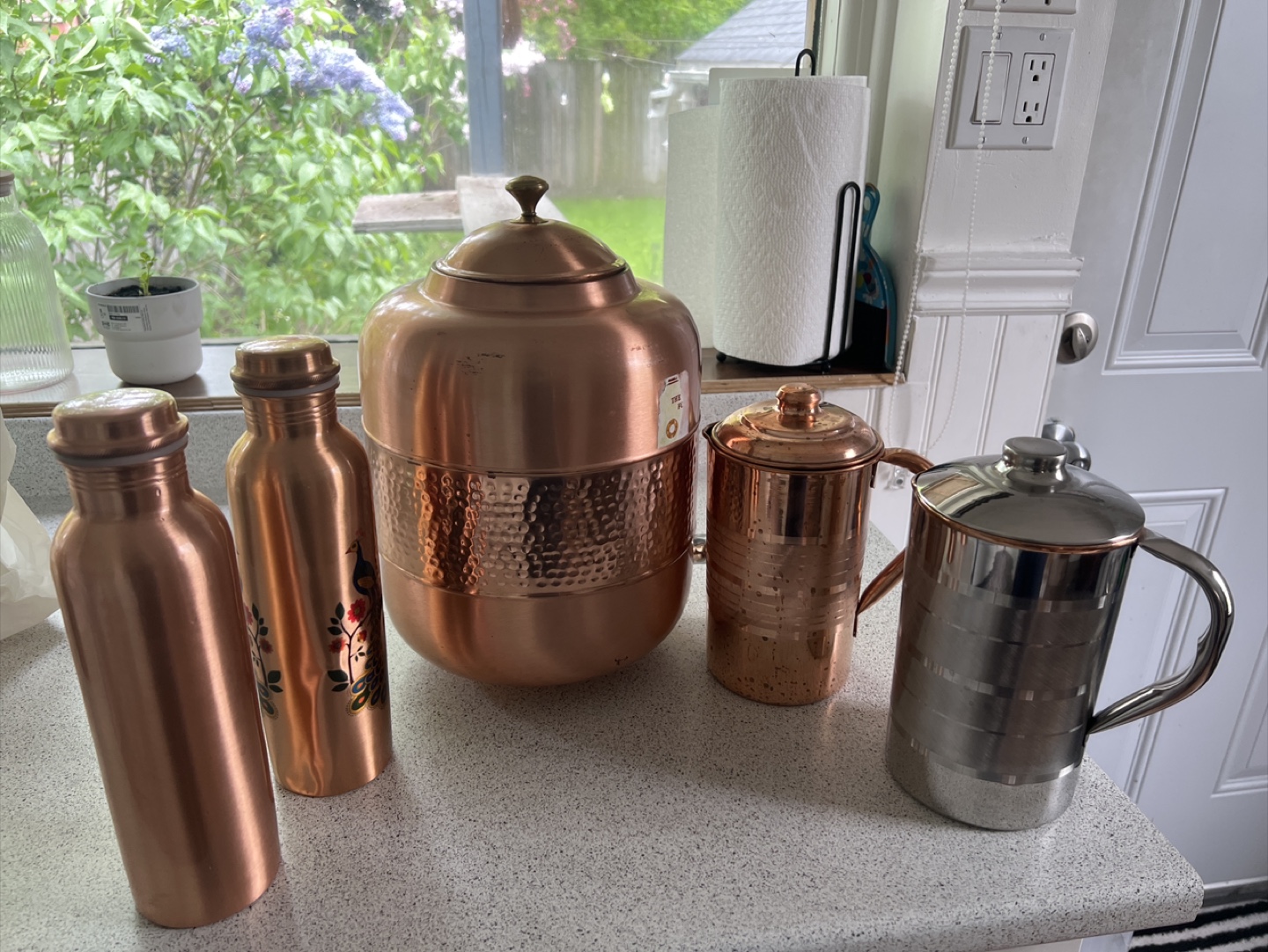 Copper Water Bottles and Pitchers