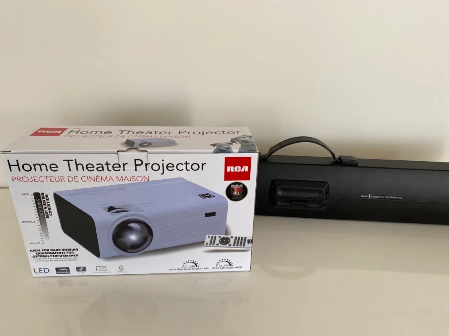 RCA Home Theater Projector with Screen thumbnail