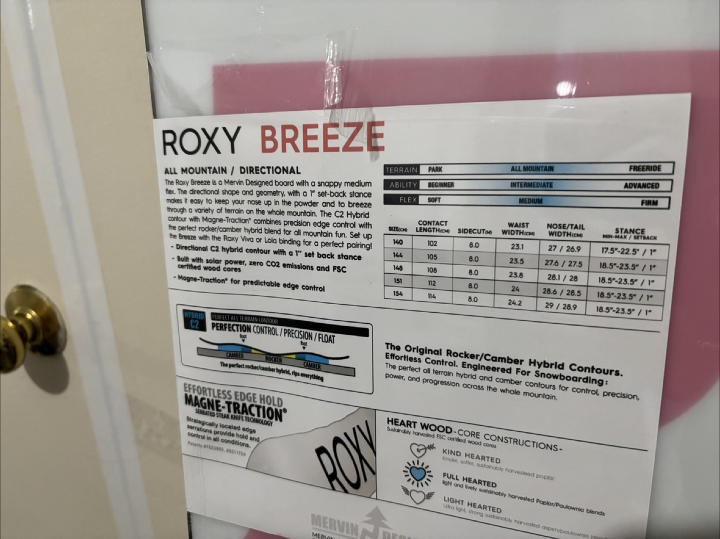 New Roxy Breeze Snowboard 151cm & DC Boots(size 7)& Bindings - photo 3