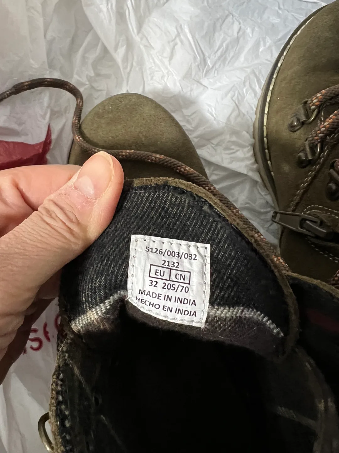 Zara boysOlive Green Suede Boots - Size EU 32 image indicator(3)