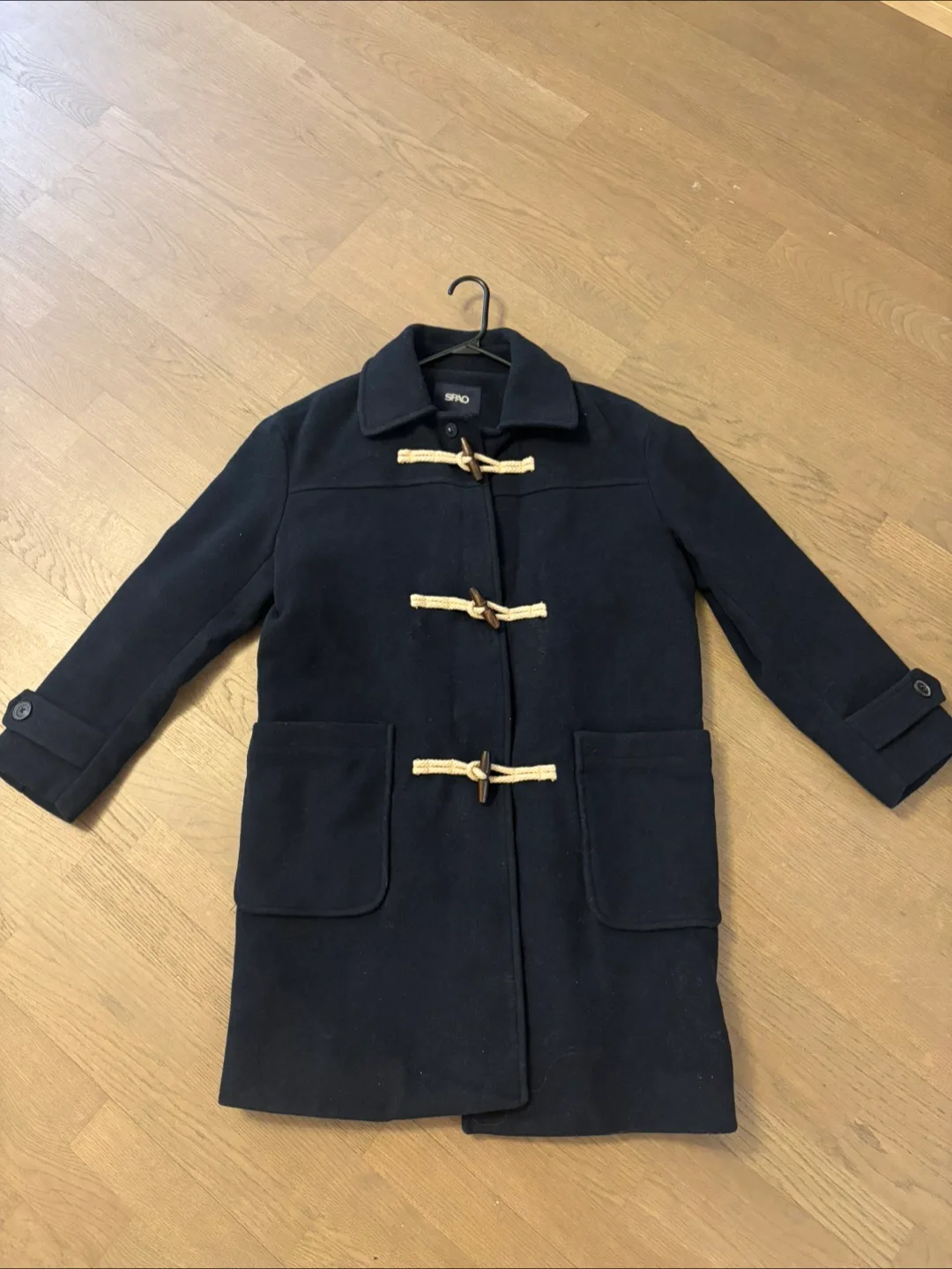 Navy Blue Duffle Coat thumbnail