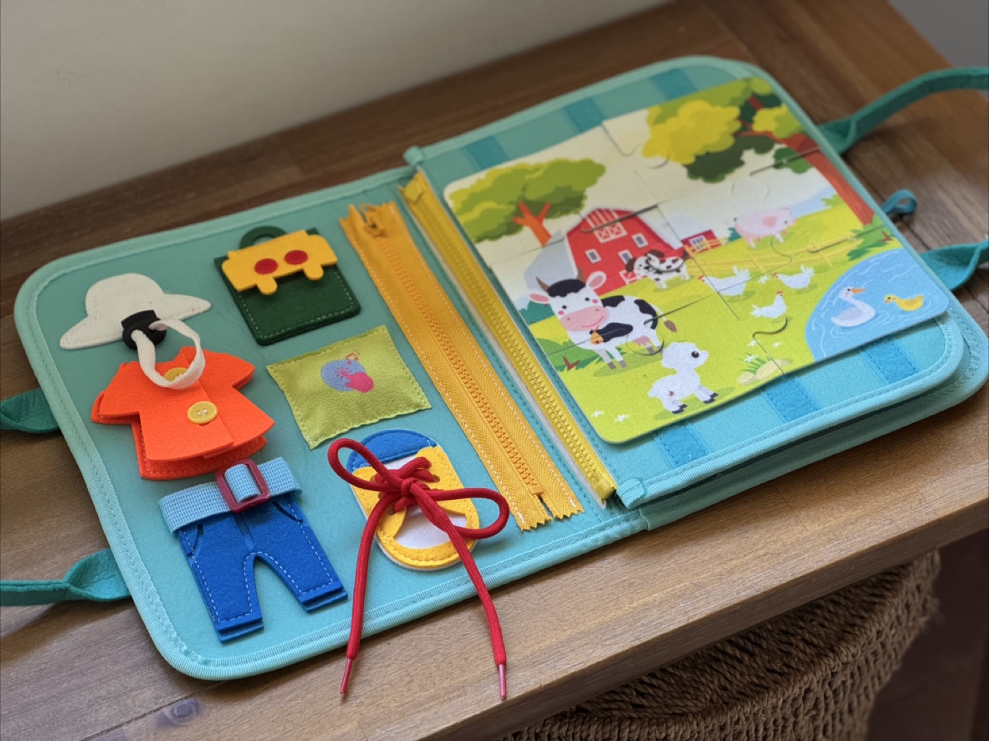 Hahaland 9-in-1 Farm-Themed Busy Book - photo 2
