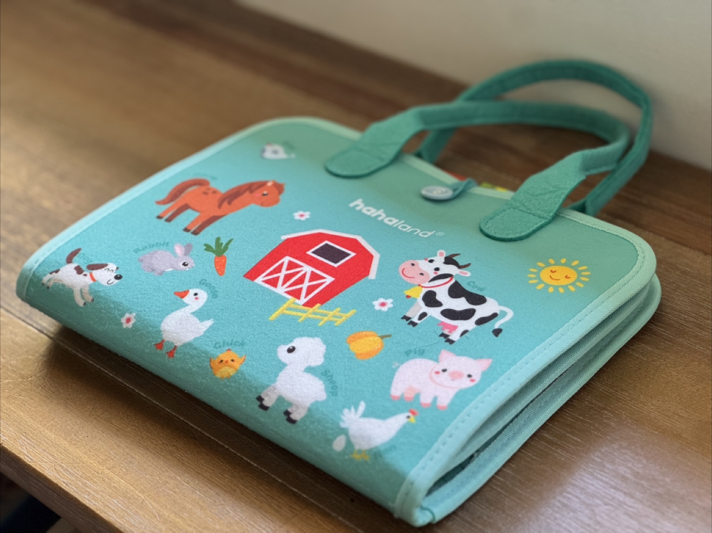 Hahaland 9-in-1 Farm-Themed Busy Book
