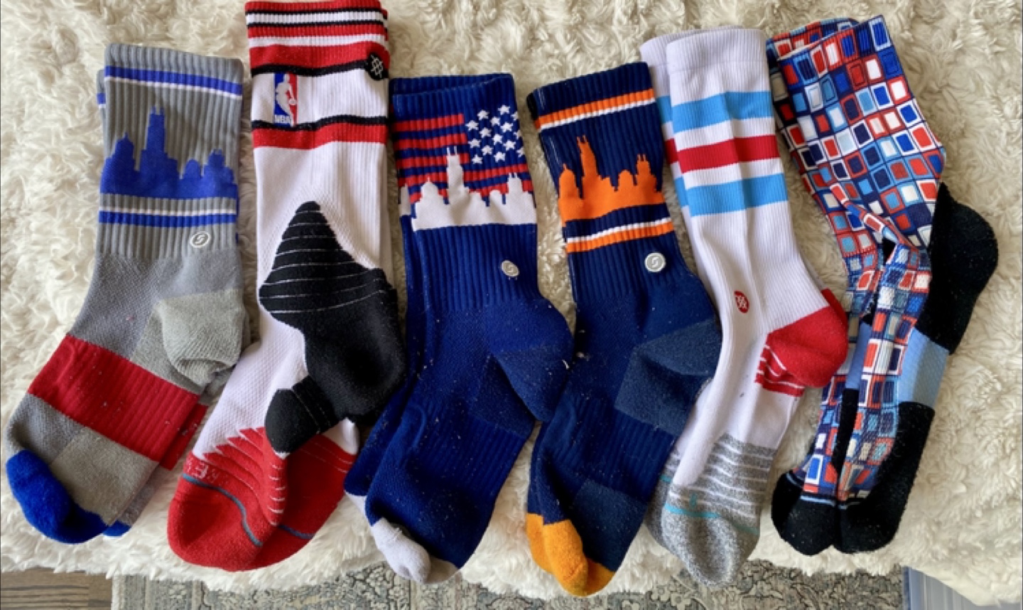 Way cool! Men/boys STANCE socks - 6 Chicago themed pairs