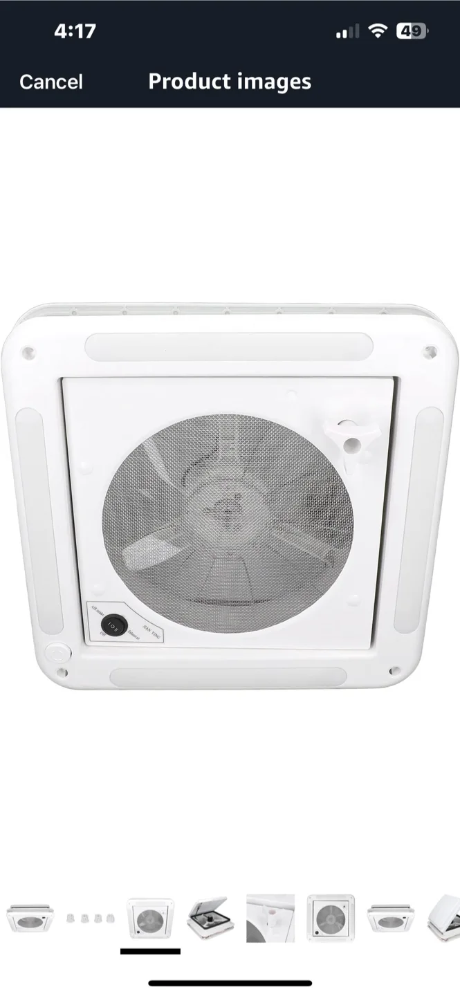 New RV Fan with LED Light thumbnail