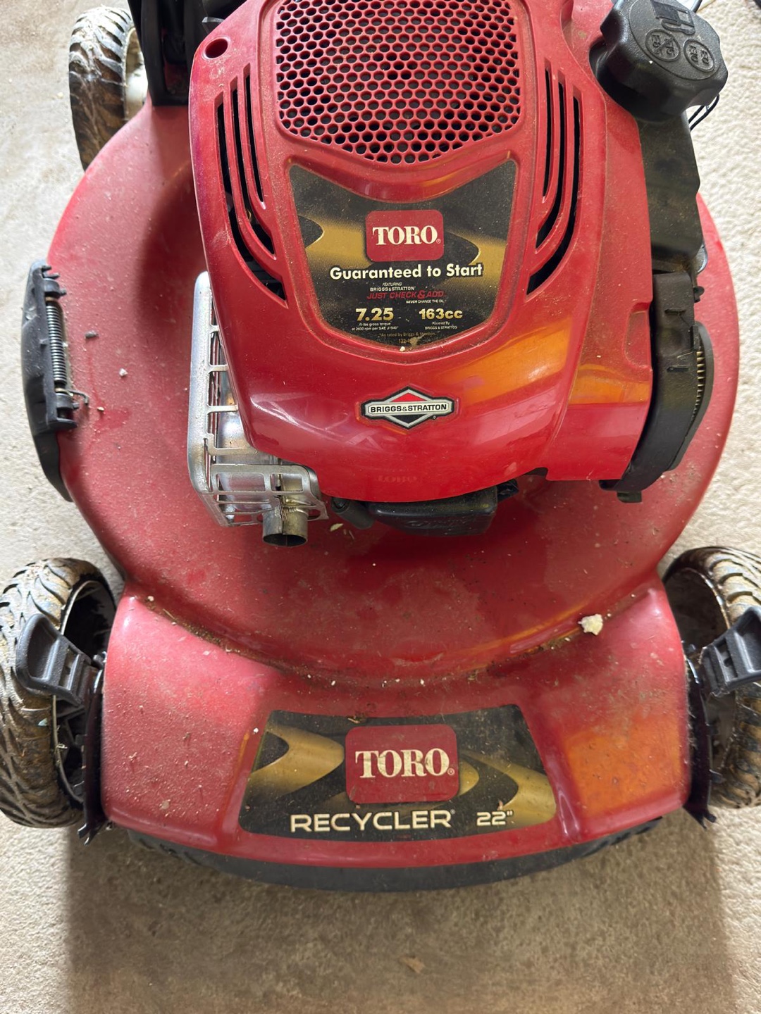 Toro Lawnmower Recycler 22” SELLING AS-IS - photo 3