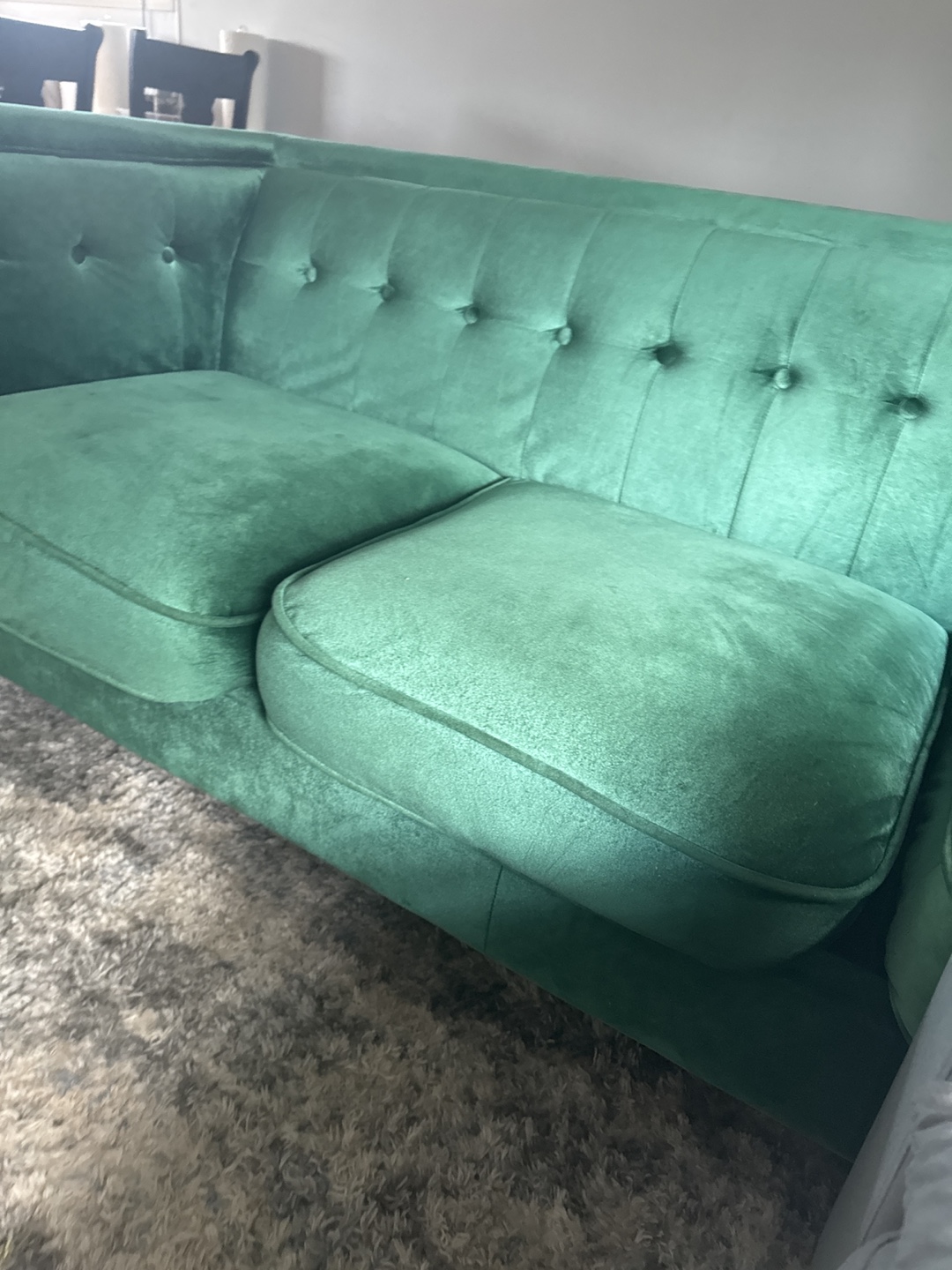 Green Velvet Sofa - photo 2