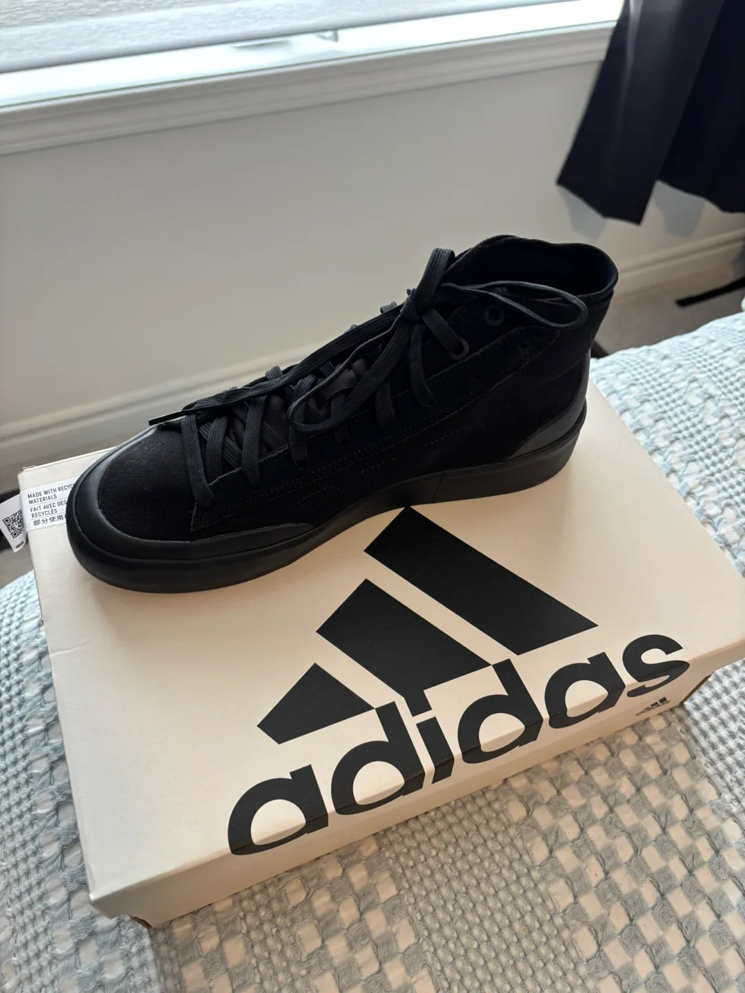 Adidas x Wales Bonner Black High Top Sneakers size 9 image indicator(3)