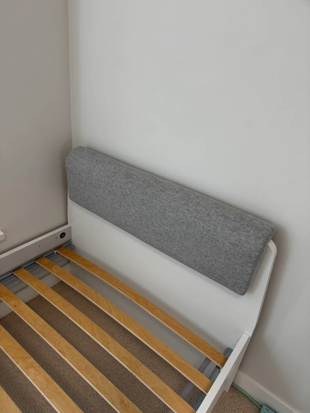 IKEA ASKVOLL Twin Bed Frame - White/Luröy image indicator(2)