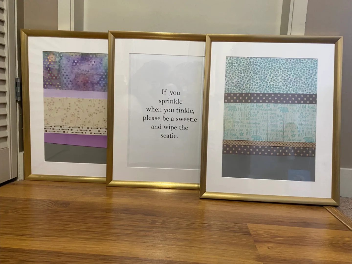IKEA gold frames + posters - 3 available thumbnail