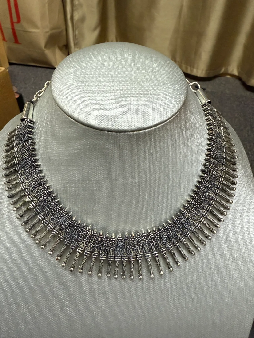 Oxidized Silver Necklace thumbnail