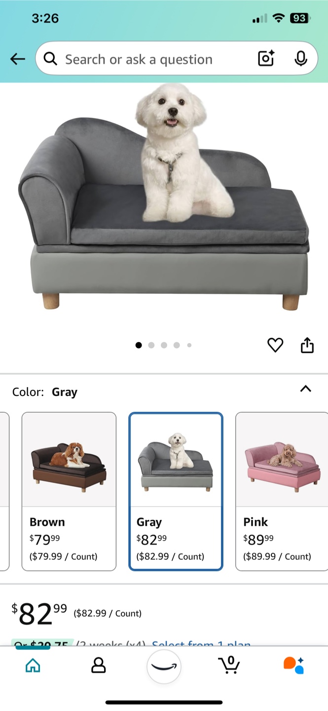 Gray Pet Sofa Bed - photo 5