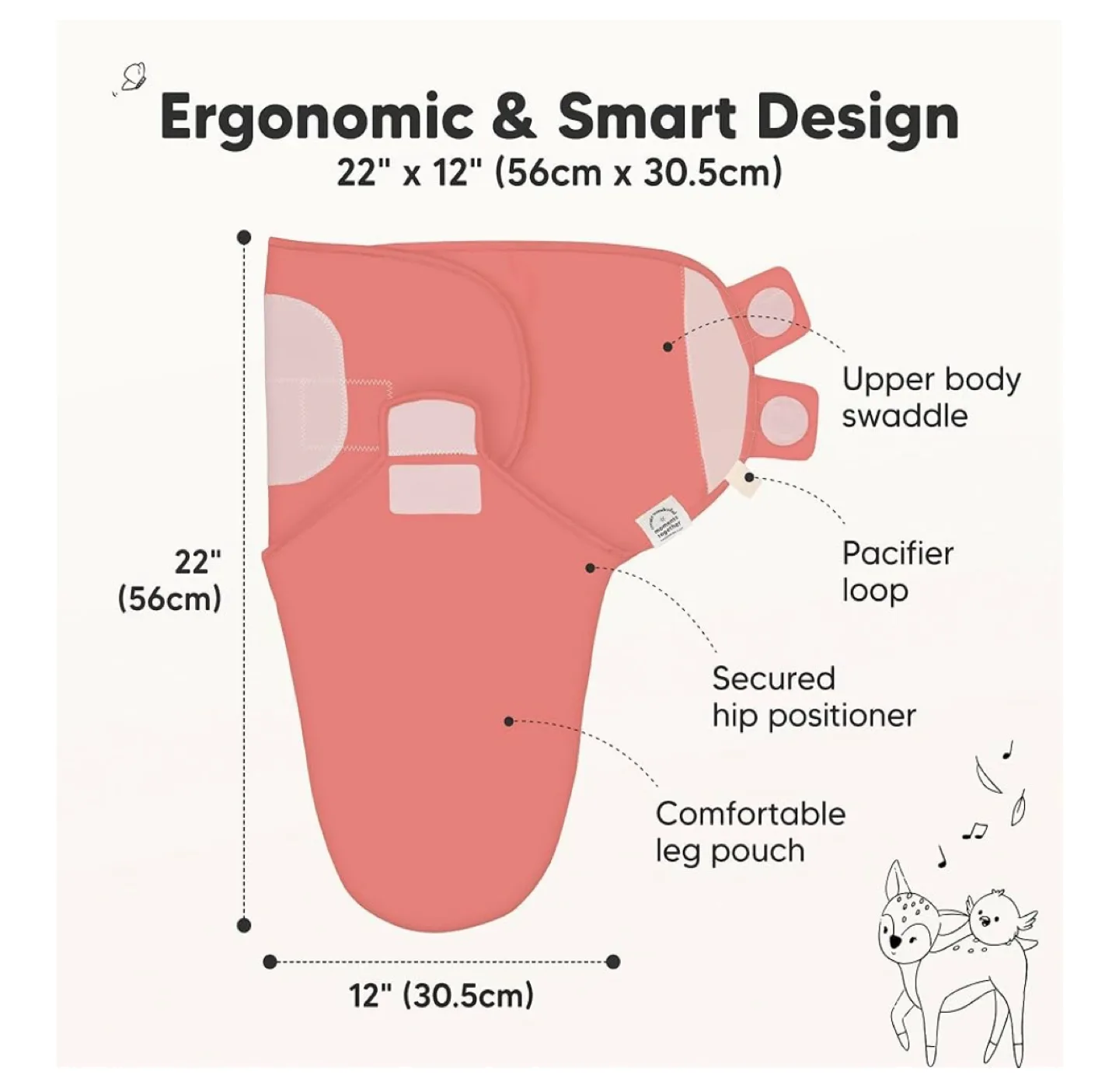New KeaBabies Soothe Swaddle Wraps - 3 Pack image indicator(3)