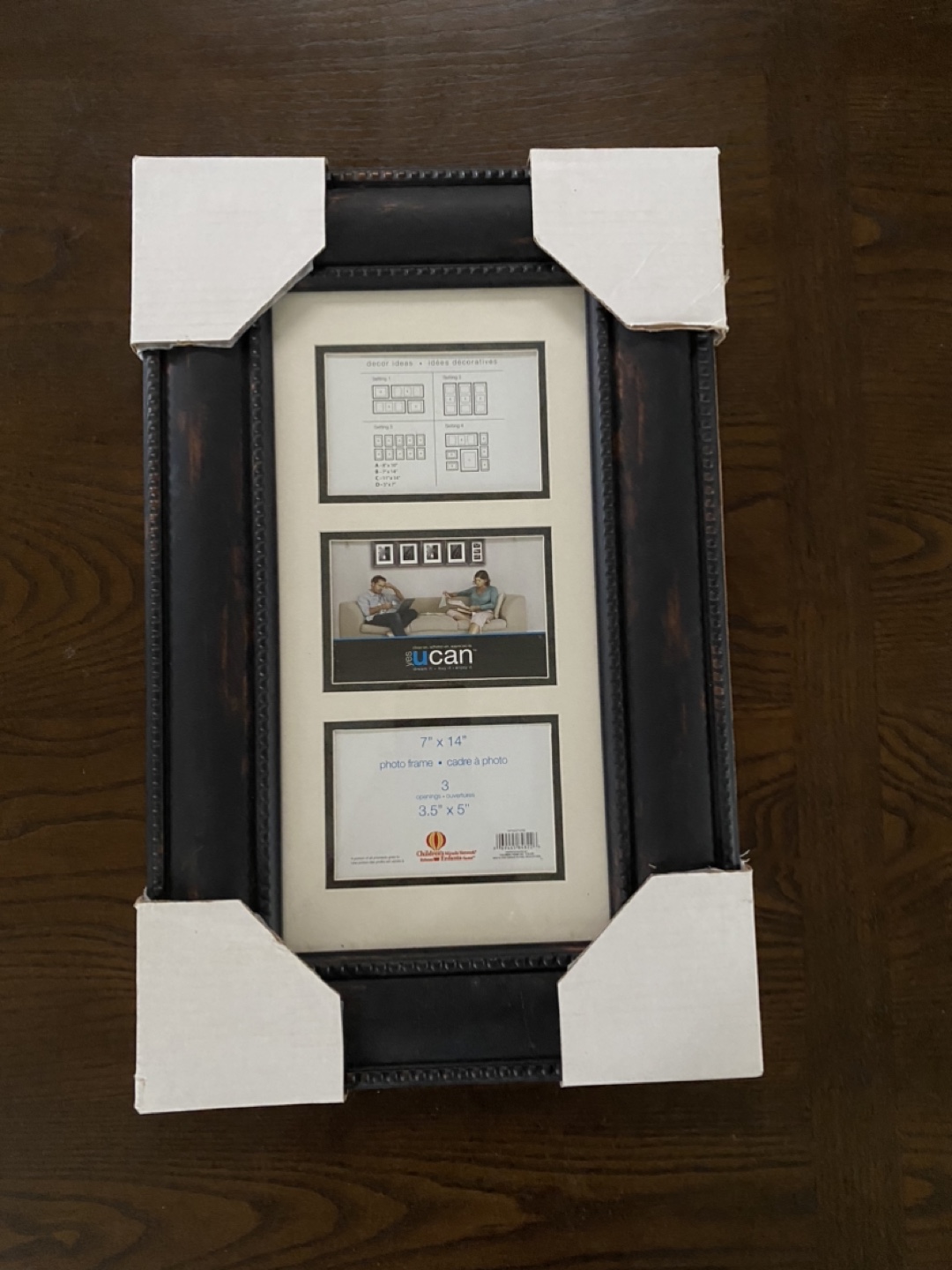 uCan 3-opening 7"x14" Photo Frame