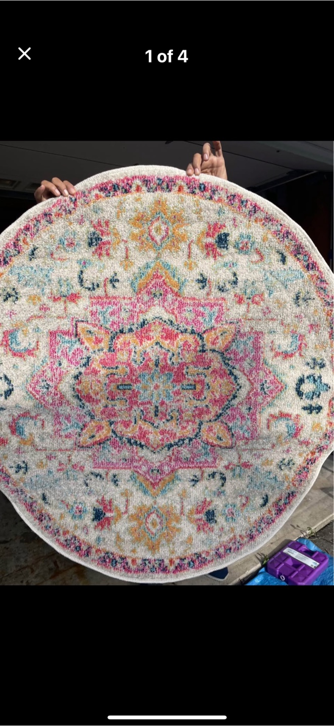 Nourison Home Passion Area Rug, Round, Pink/Ivory - photo 2
