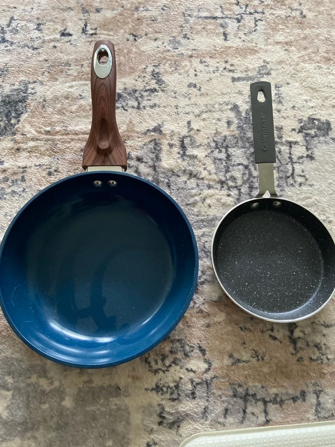 2-Piece Chantal Cookware Set: Blue Frying Pan & Grey Saucepan thumbnail