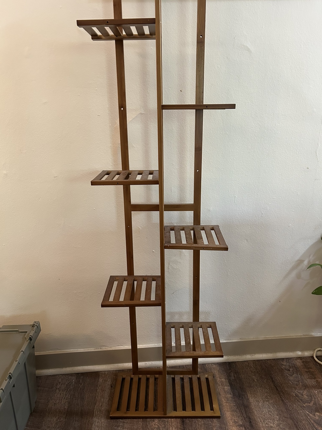 Tall Wooden Plant Stand - photo 2