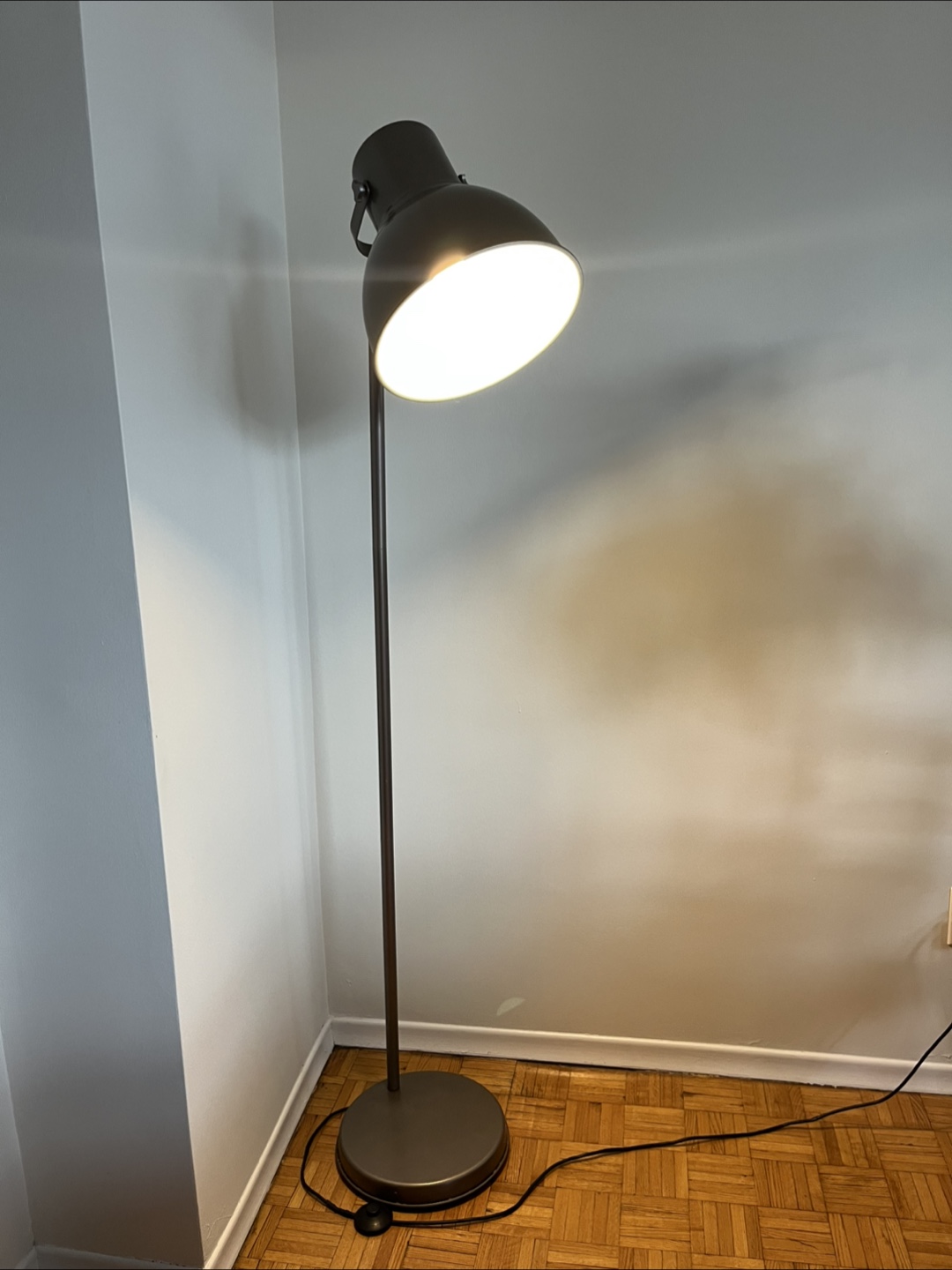 Adjustable Floor Lamp - Dark Grey Metal