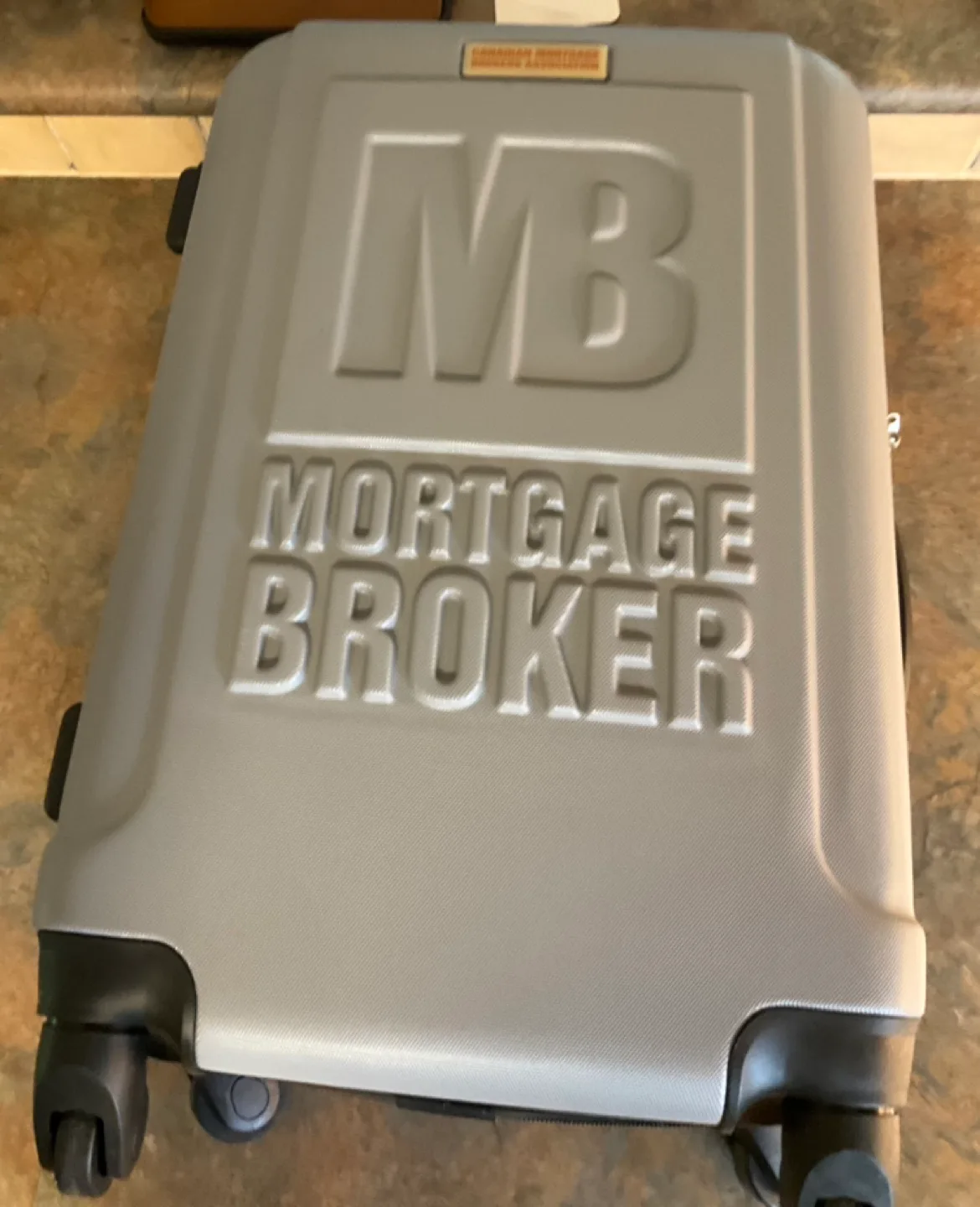 Grey Carry-On Suitcase - Mortgage Broker Branding thumbnail