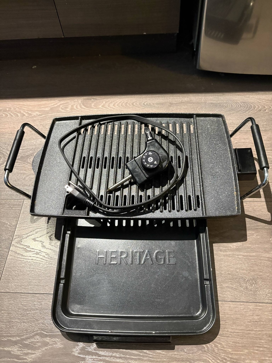 Heritage Indoor Electric Smokeless BBQ Grill, Black, 16x10-in - photo 2
