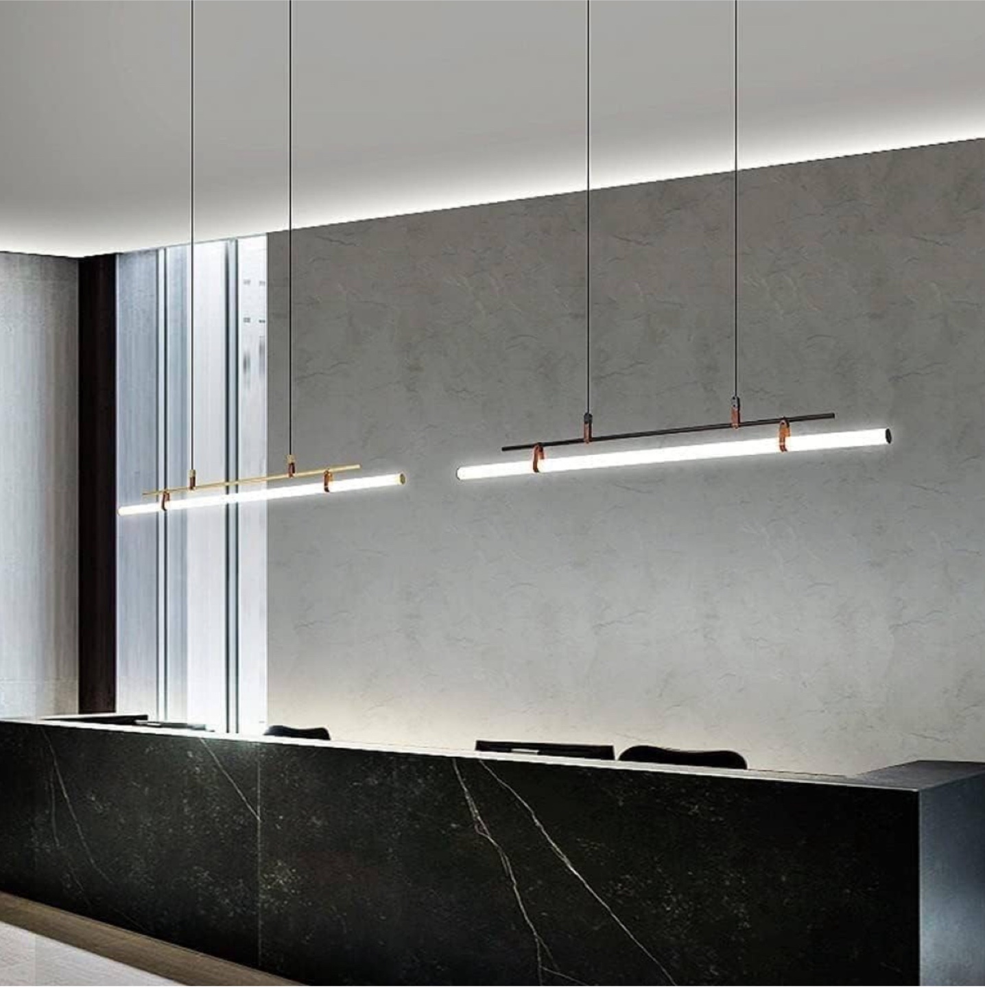 Solana Chandelier - Modern Linear LED Light Fixture - photo 4
