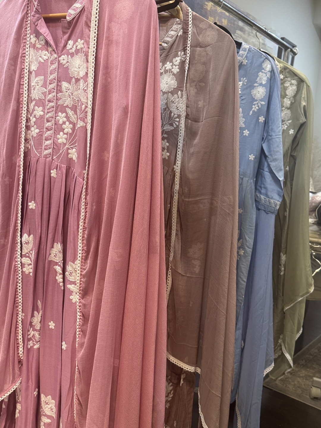 Beautiful embroidered three-piece suit