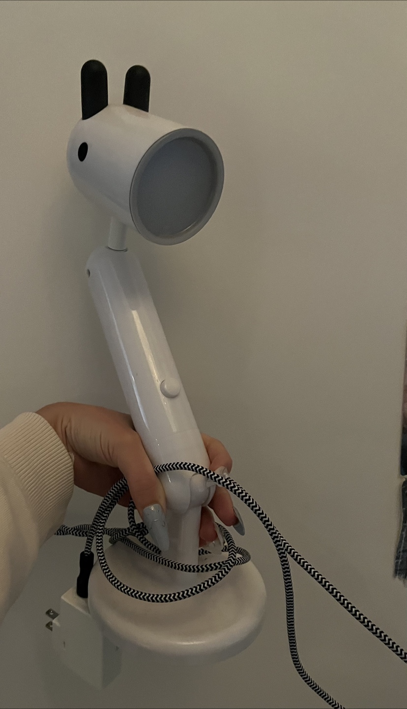 KRUX LED work lamp, white Dog-Shaped Desk Lamp