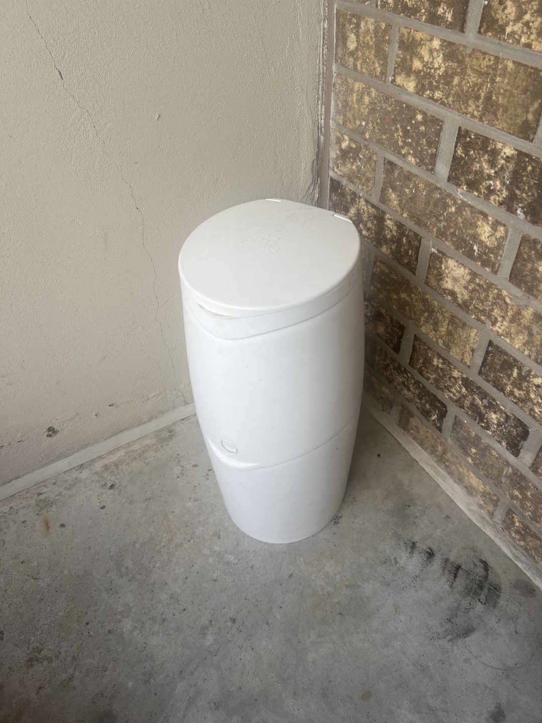 White Diaper Pail