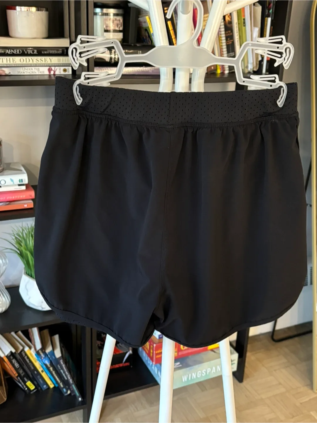 Women's Black Running Shorts image indicator(2)