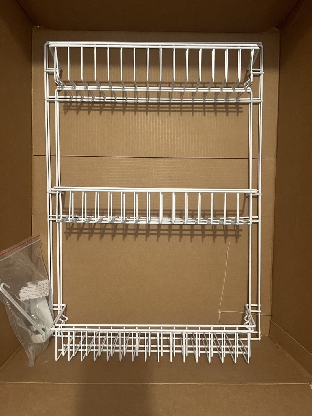 White Over-the-Door Storage Rack Organizer