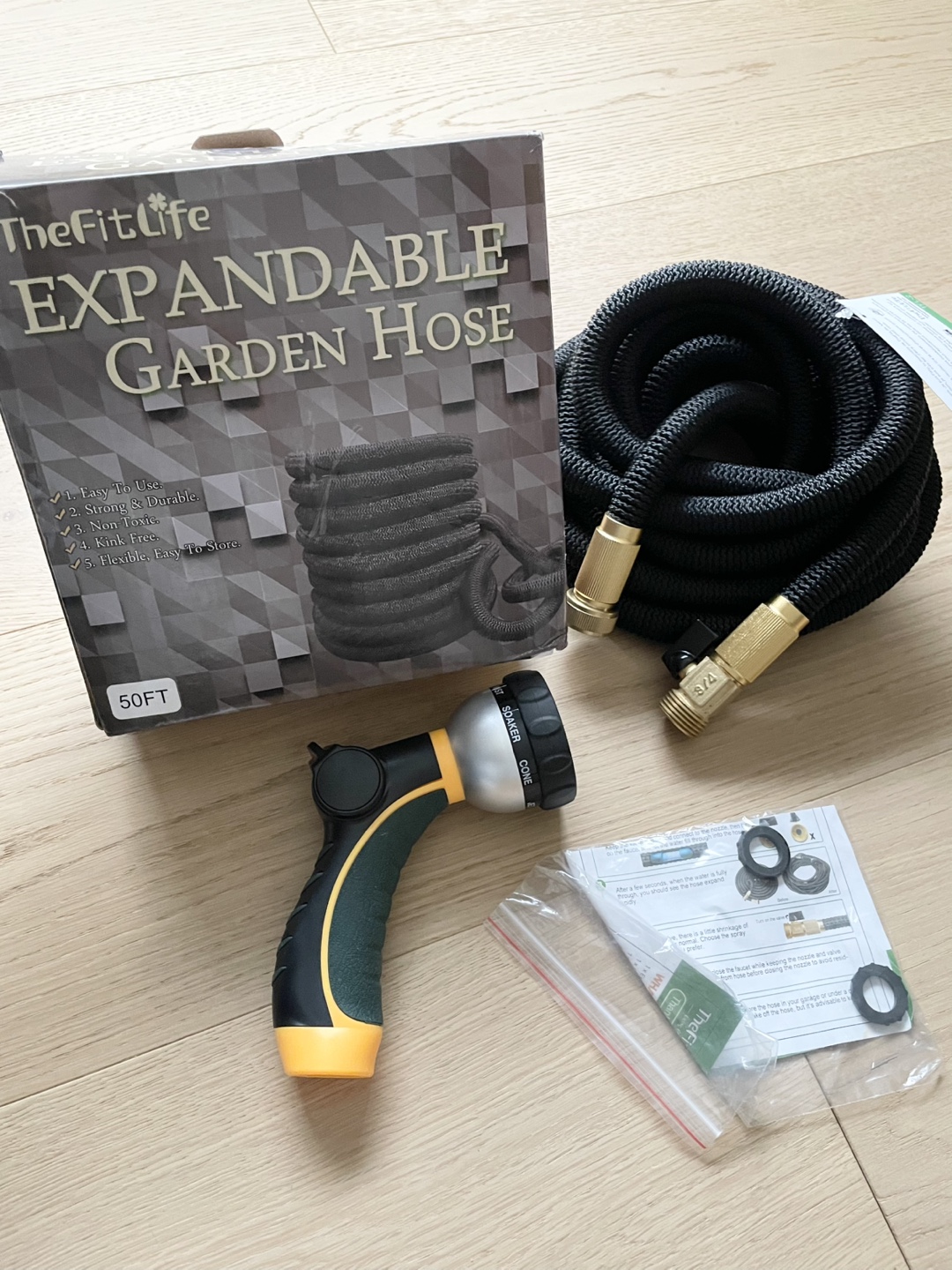 TheFitLife Flexible Expandable Garden Hose 50ft - photo 4