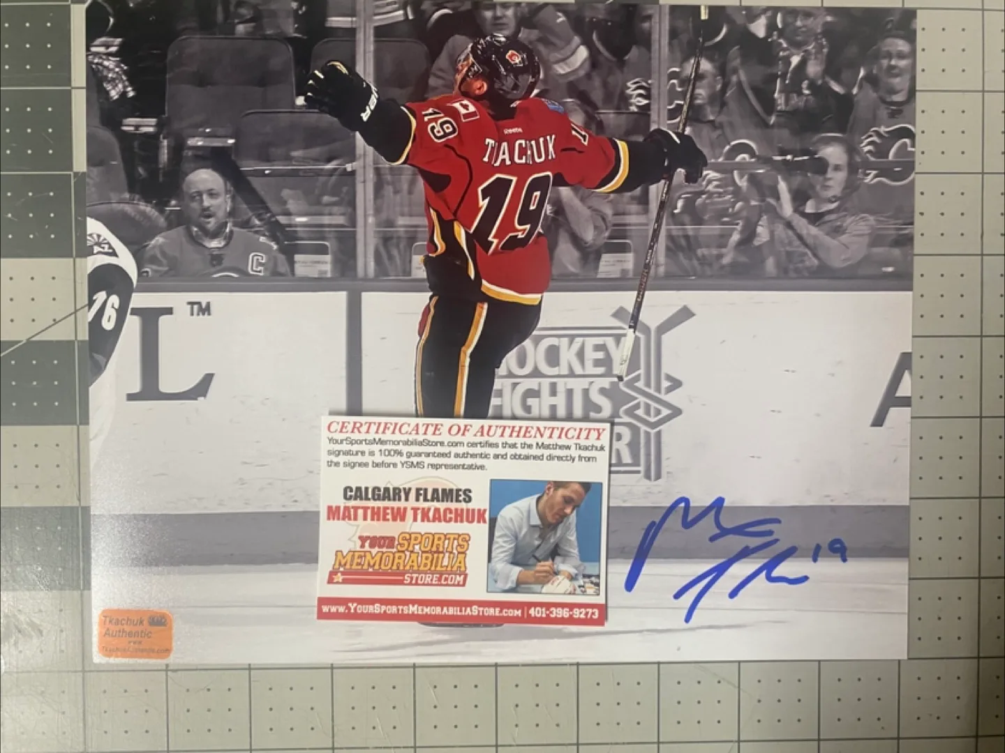 Matthew Tkachuk Calgary Flames Autographed Photo image indicator(3)