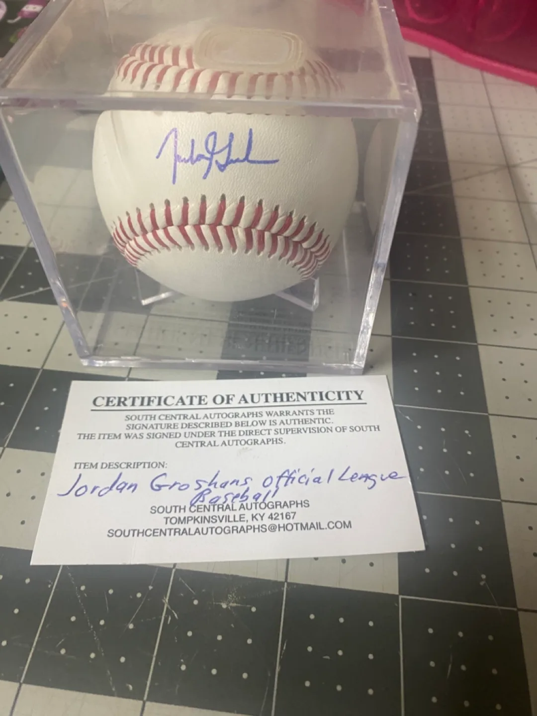 Jordan Groshans Autographed Official League Baseball image indicator(3)
