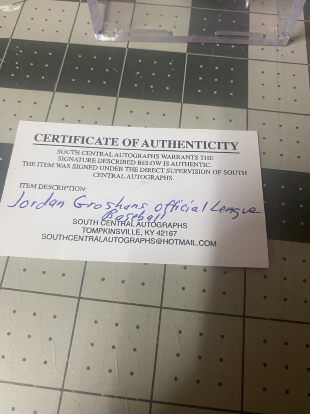 Jordan Groshans Autographed Official League Baseball image indicator(2)