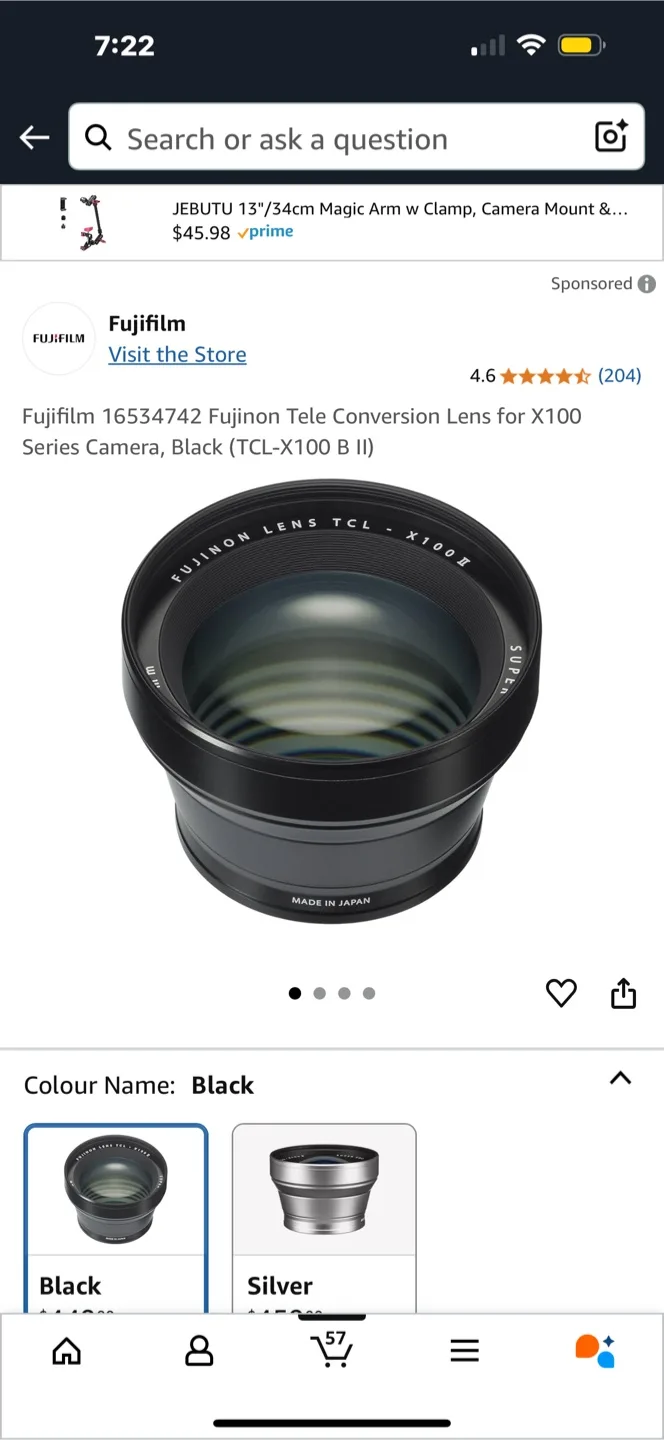 FUJIFILM TELE CONVERSION LENS TCL-X100ll thumbnail